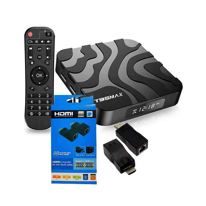 Combo TV Box 4x CPU  + Extensor de HDMI